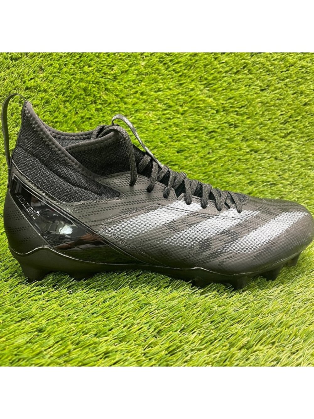 Adidas Adizero Impact Mens Size 13 Black Running Outdoor Lace Up Football Cleats